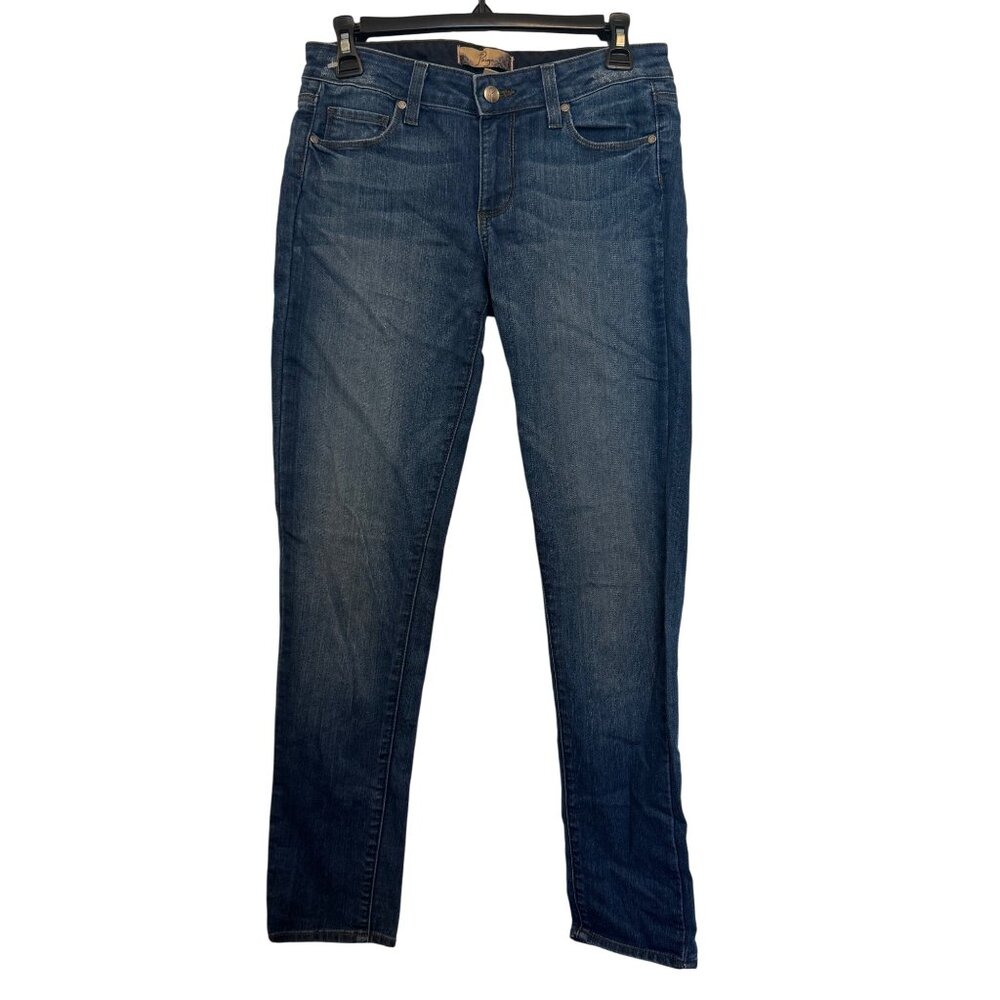Paige Peg Skinny Womens 27 Blue Denim Jeans Cotton Blend Made In USA Stylish